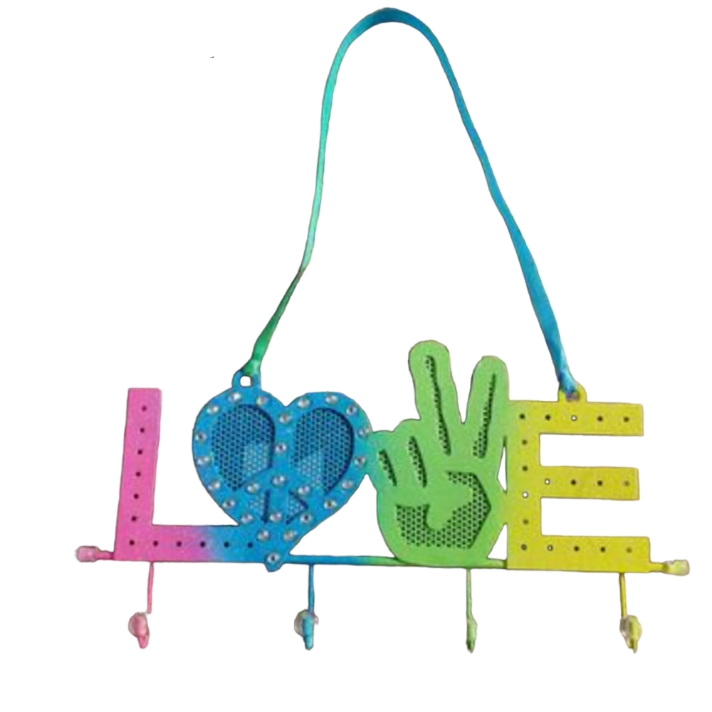 Claire's Hanging Love Peace Jewellery Earring Holder